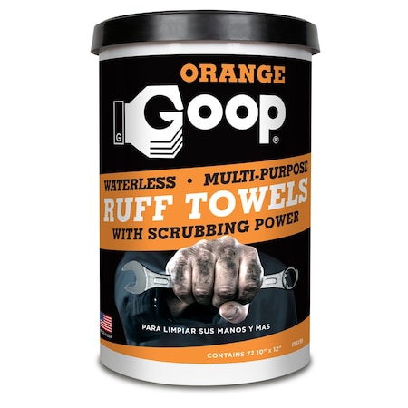 Amazing Goop 72ct Orange Ruff Towels 950CI